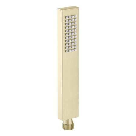 Kibi Cube Metal Handheld Shower Head - Brushed Gold HS1004BG